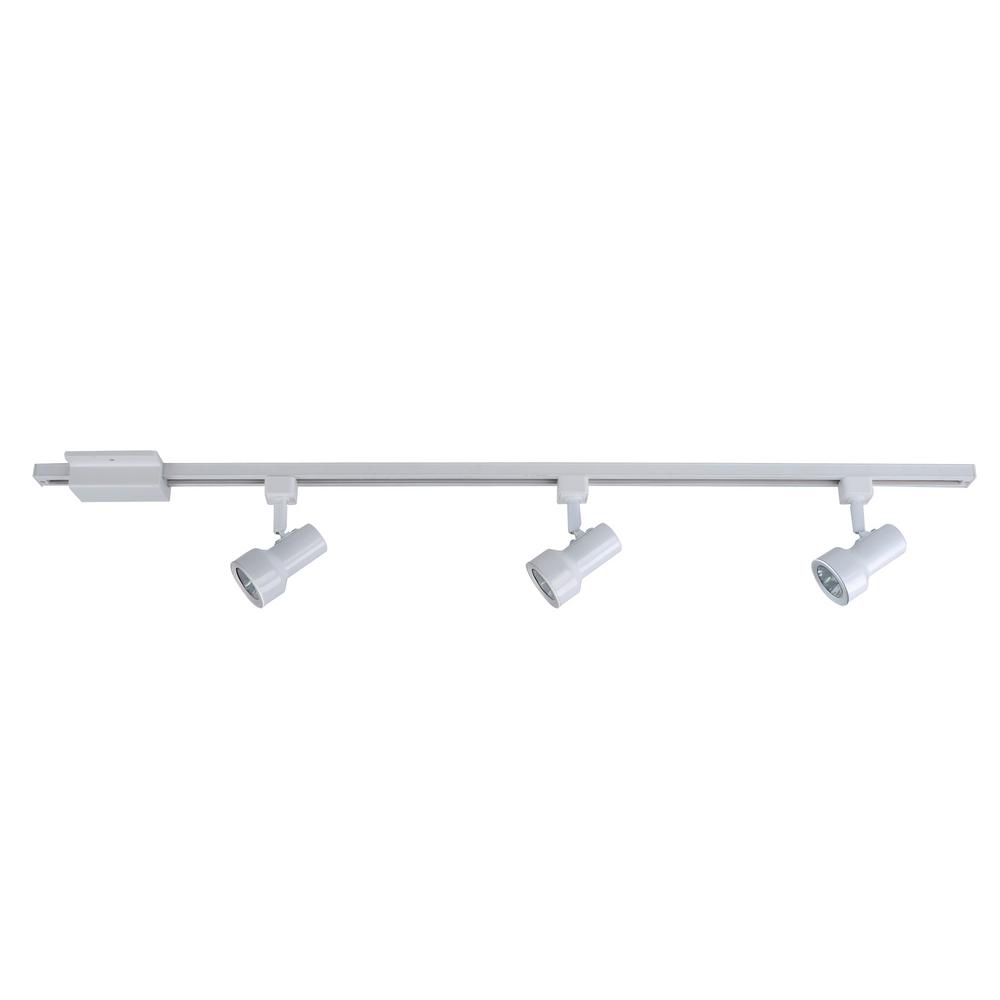 Hampton Bay MiniStep 44 in. 3Light White Linear Track Lighting Kit