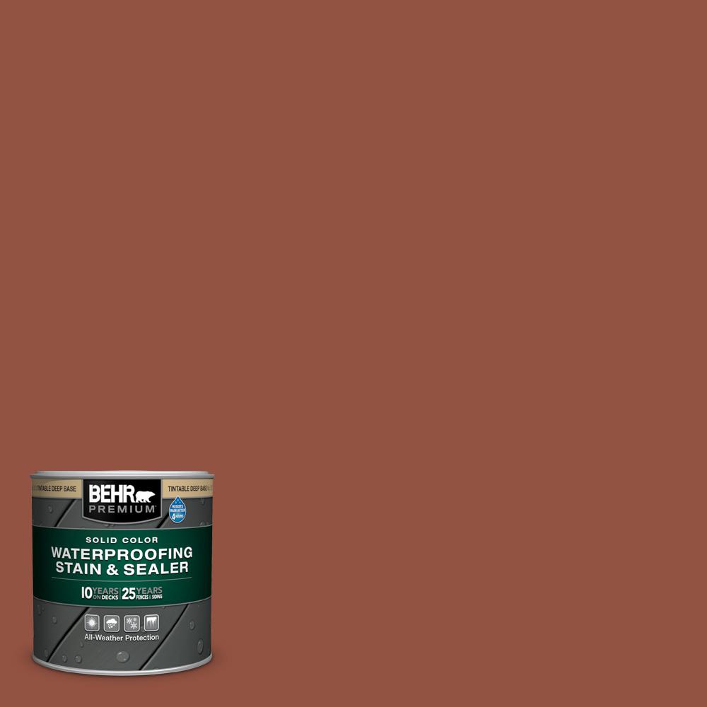 Behr Premium 8 Oz Sc 130 California Rustic Solid Color Waterproofing Exterior Wood Stain And Sealer Sample 501316 The Home Depot