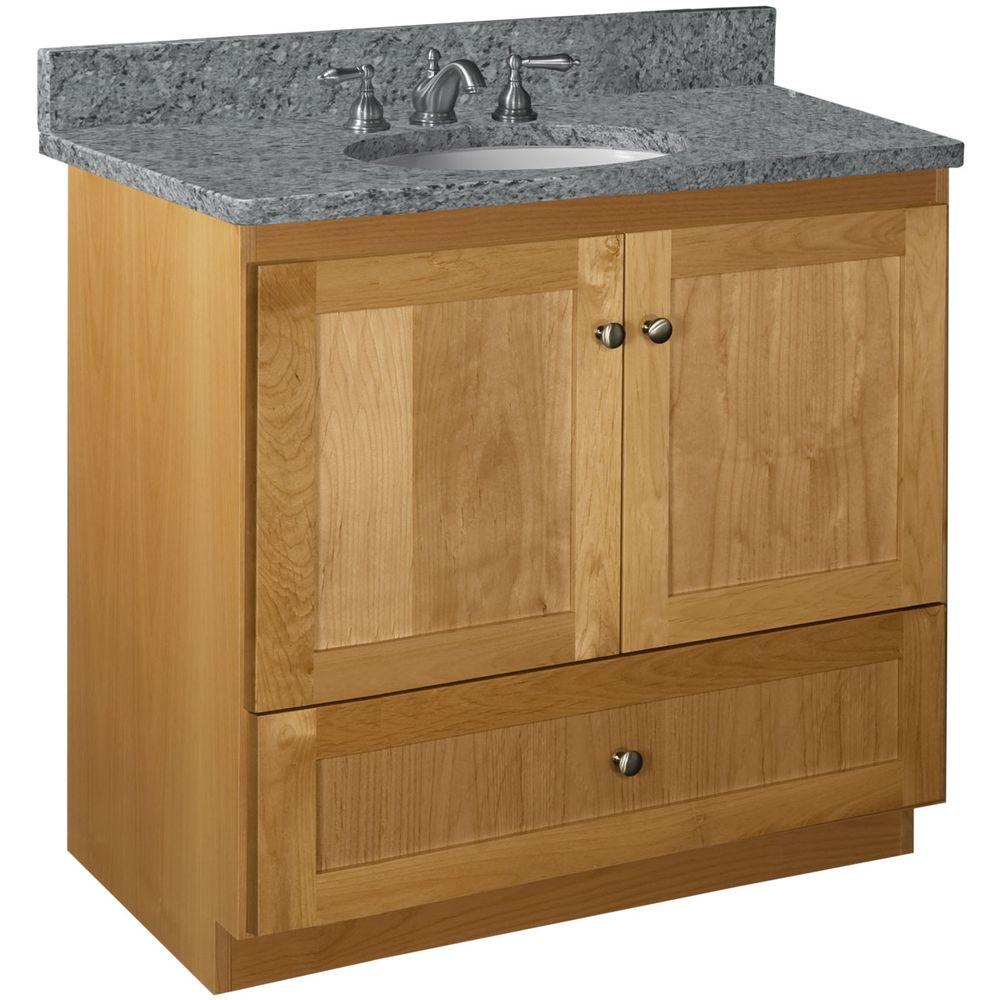36 Inch Vanities Single Sink Light Brown Without Tops Shaker 36 In W X 21 D 34 5 H Vanity