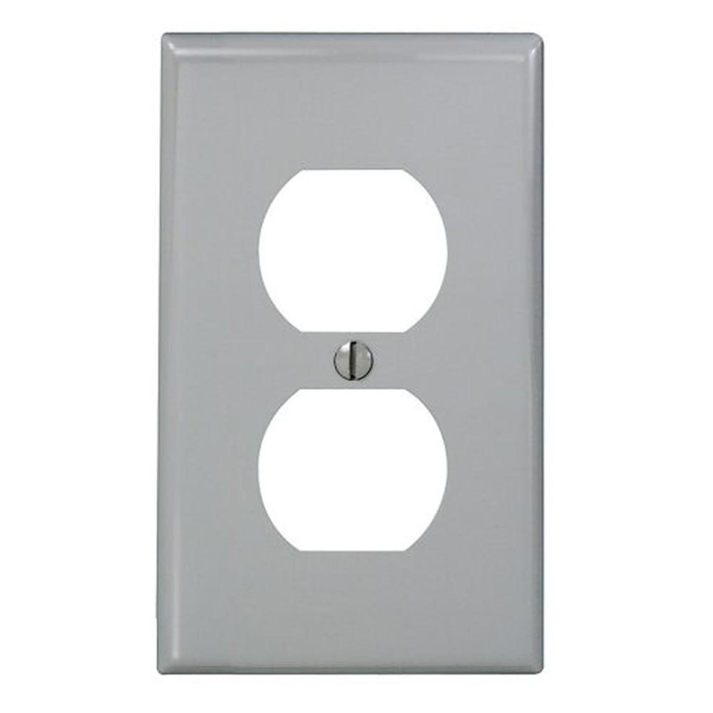 Leviton 1Gang Standard Size Nylon Duplex Device Receptacle Wall Plate