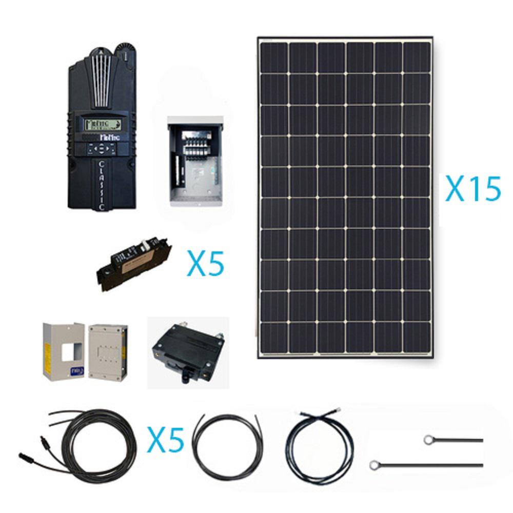 Renogy 4500 Watt 48 Volt Monocrystalline Solar Cabin Kit For Off Grid Solar System