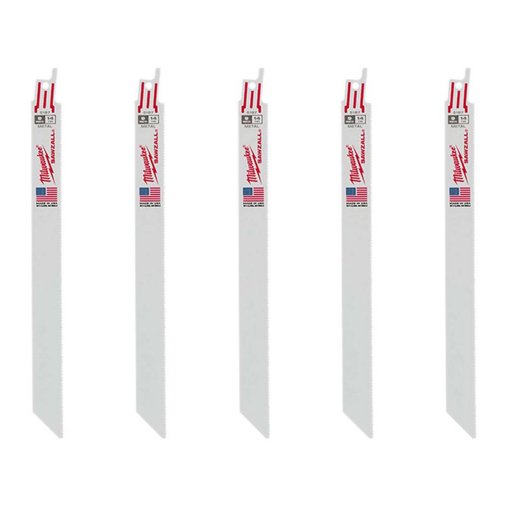 Milwaukee 9 in. 14 Teeth per in. Medium Metal Cutting SAWZALL