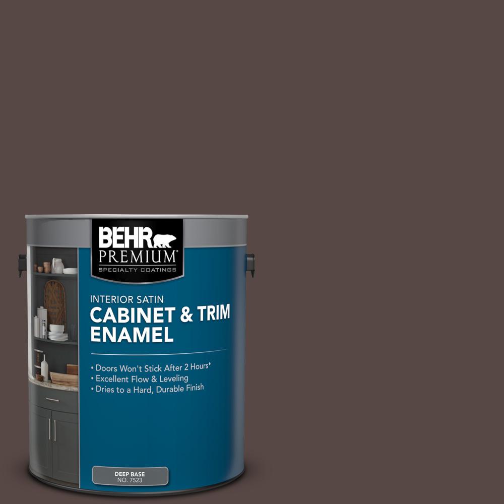BEHR PREMIUM 1 gal. HDCCL14 Pinecone Path Satin Enamel Interior