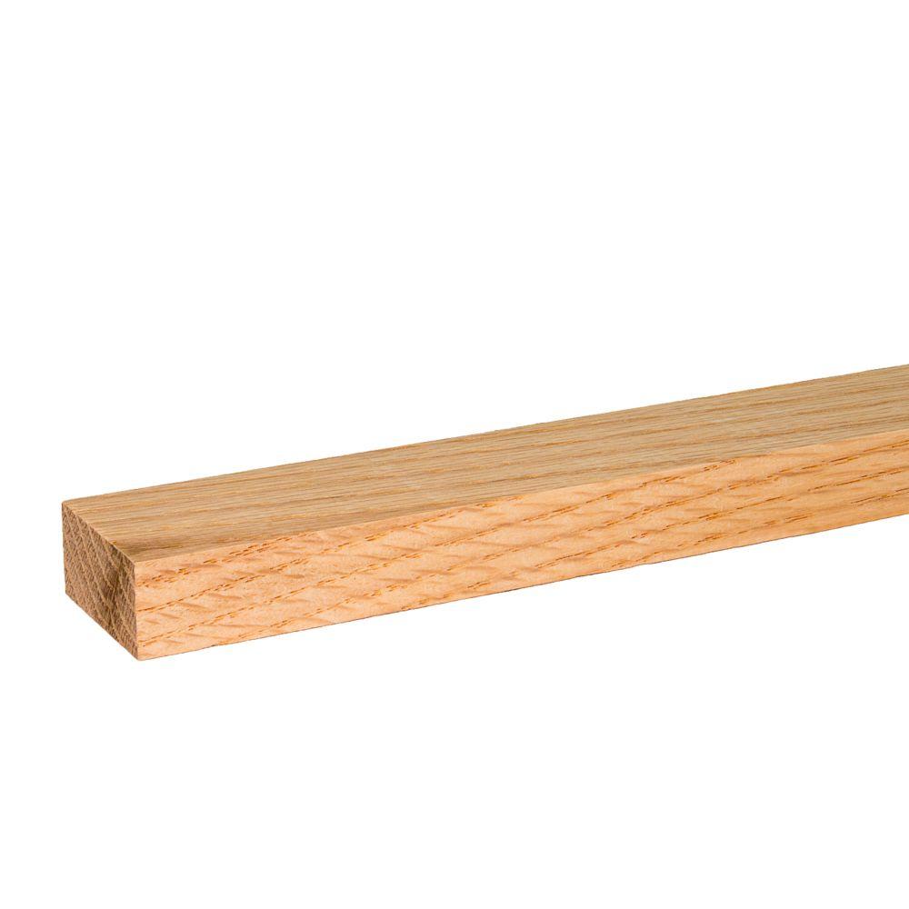 Builders Choice 1 in. x 2 in. x 8 ft. S4S Red Oak BoardO BD10208X
