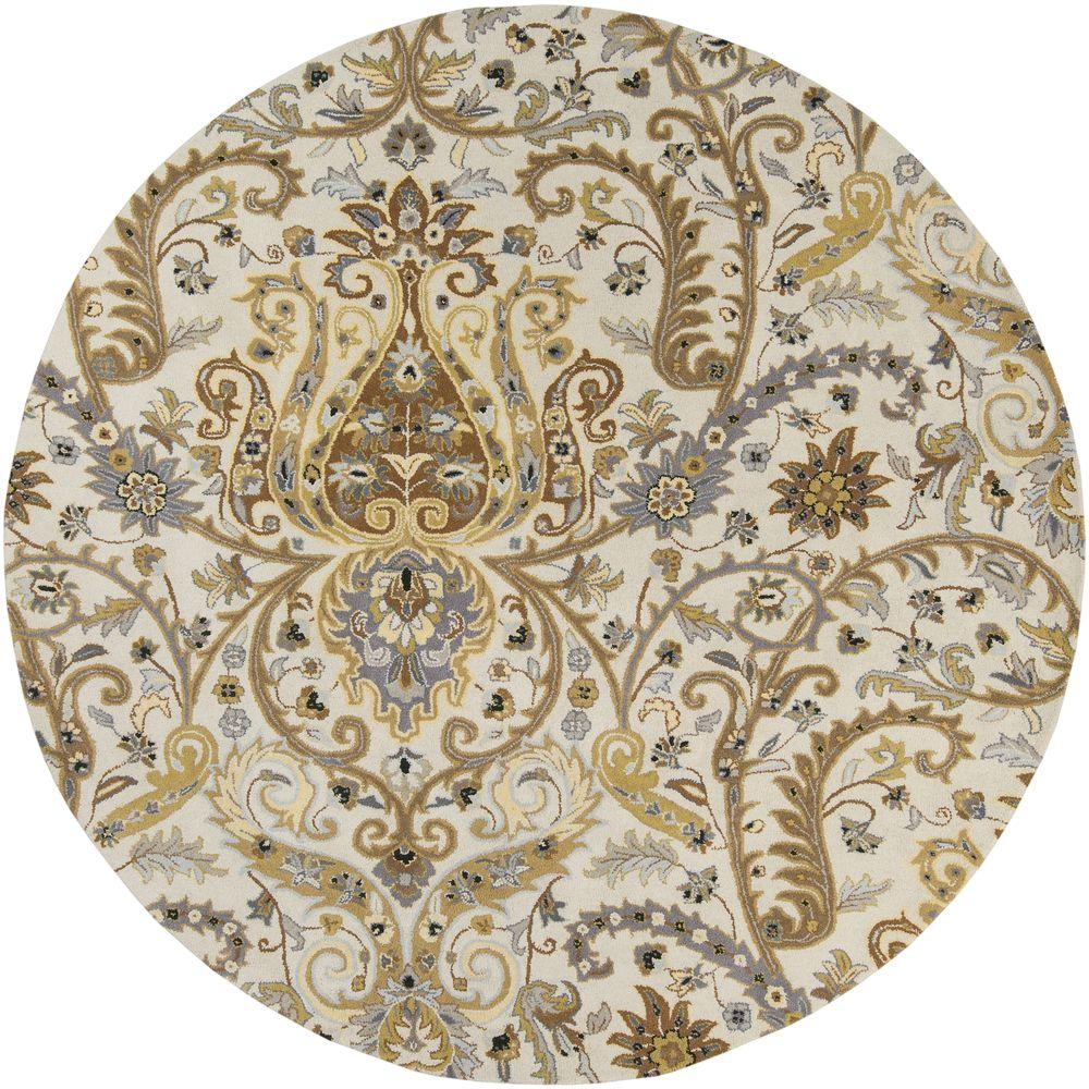 Artistic Weavers Liepaja Light Gray 8 ft. x 8 ft. Round Indoor Area Rug