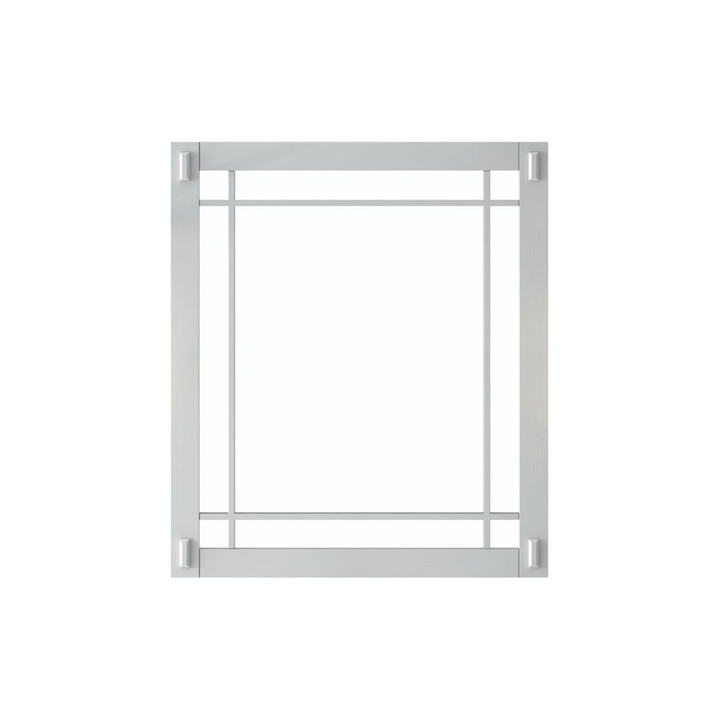 Home Decorators Collection Artisan 26 in. W x 30 in. H Framed Single Wall Mirror in White was $129.0 now $103.2 (20.0% off)