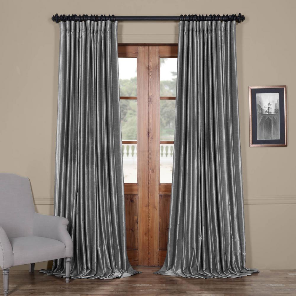 Exclusive Fabrics Furnishings Storm Grey Gray Blackout Extra