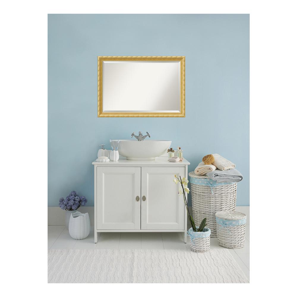 Rectangle Gold Bathroom Mirrors Bath The Home Depot Rectangle Gold Bathroom Mirrors