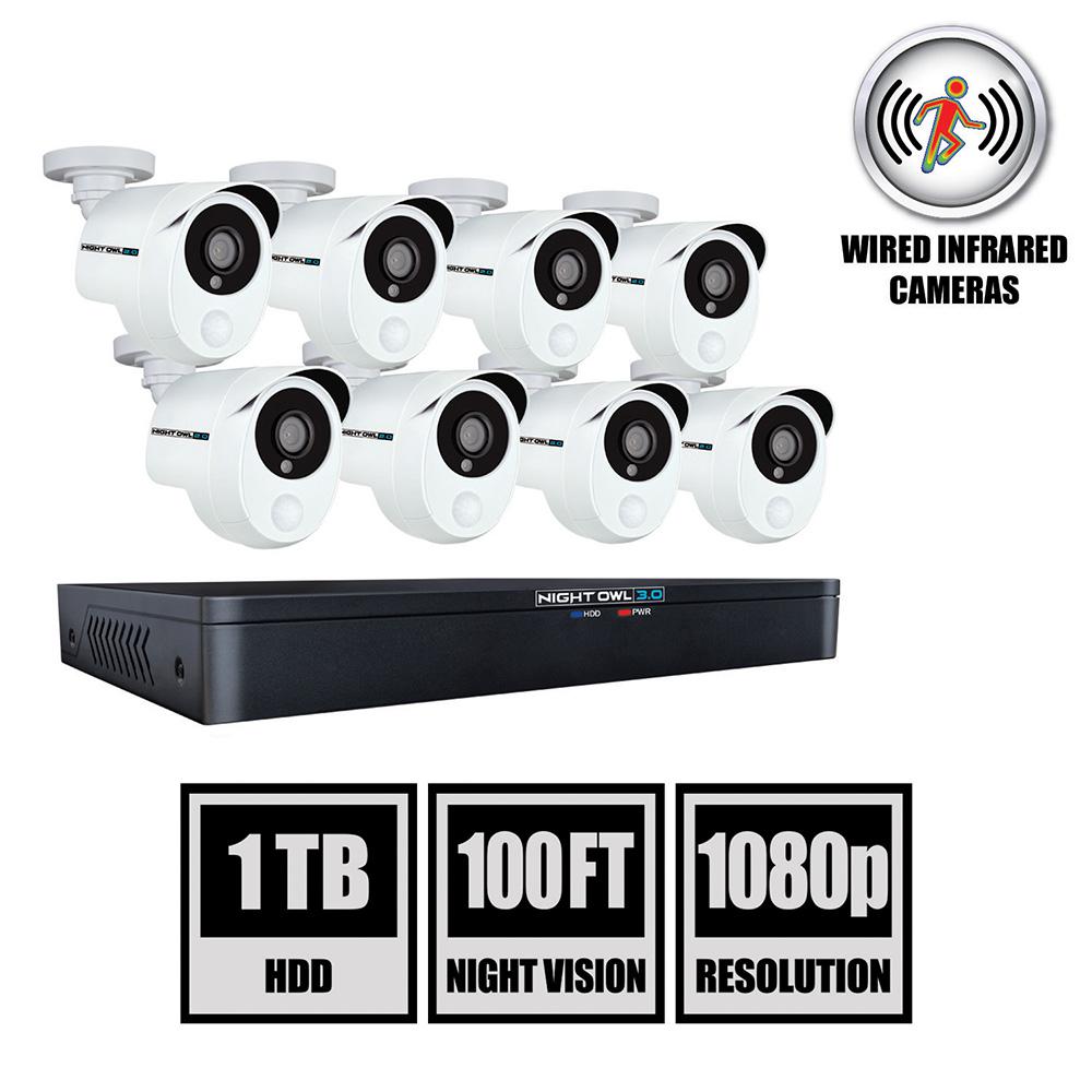 night owl 3mp hd wired security system