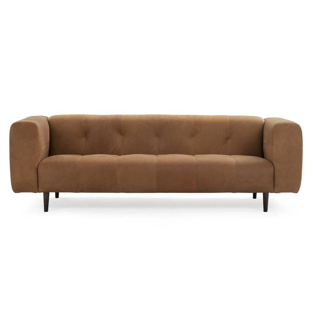 Poly And Bark Brant Derby Tan Leather Sofa Hd Lr 486 Dt
