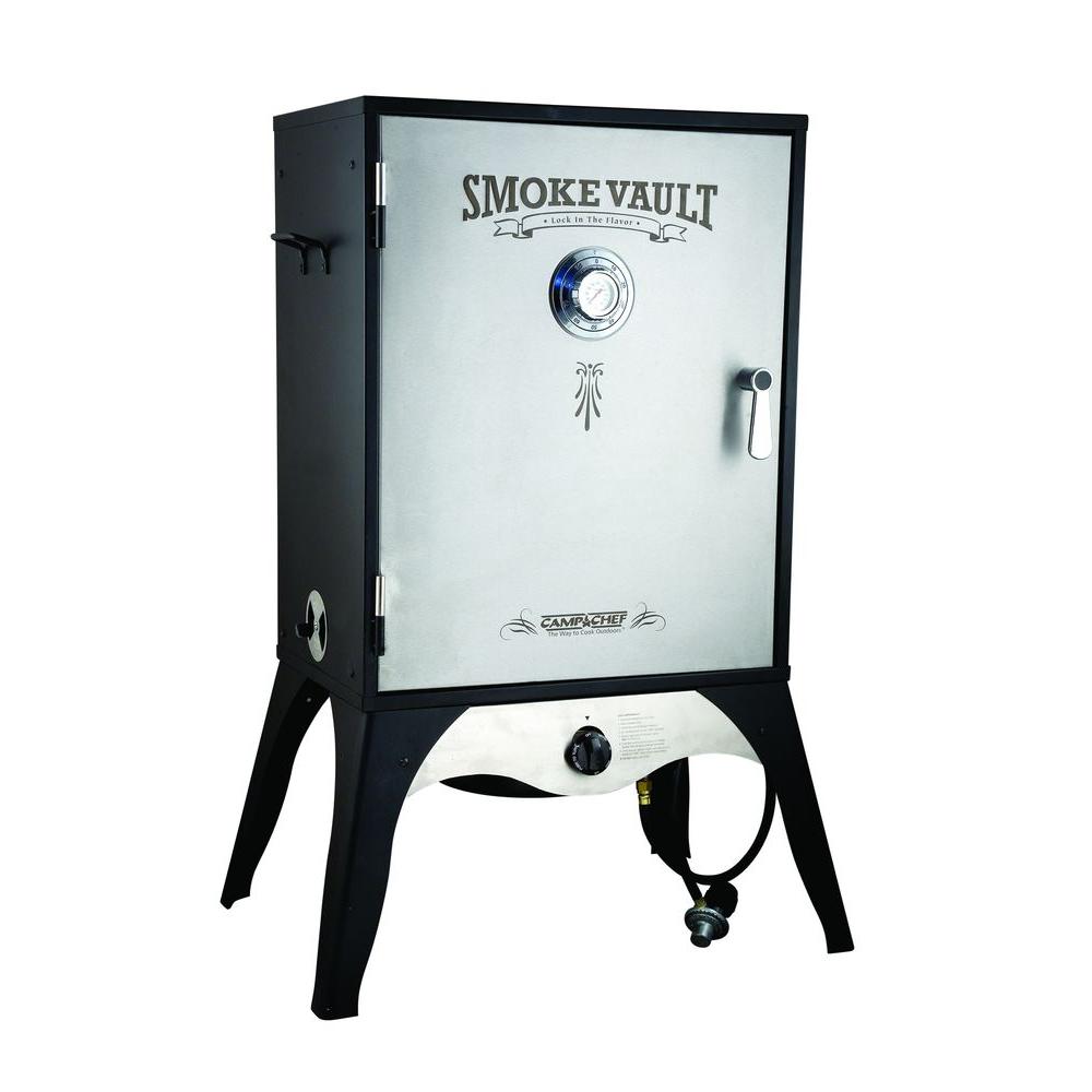 Camp Chef Smoke Vault 24 in. Propane Gas SmokerSMV24S The Home Depot