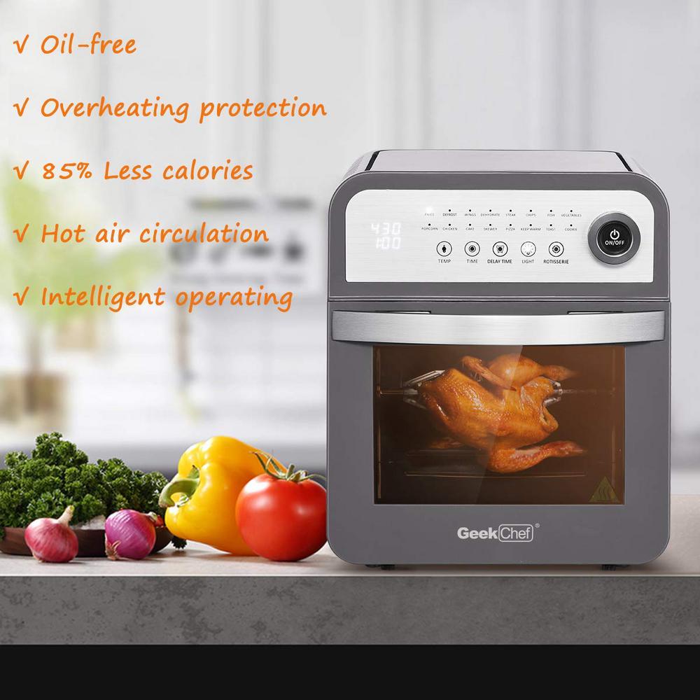 Geek Chef 1600Watts 16Preset Gray Modes All in One MultiFunction Air