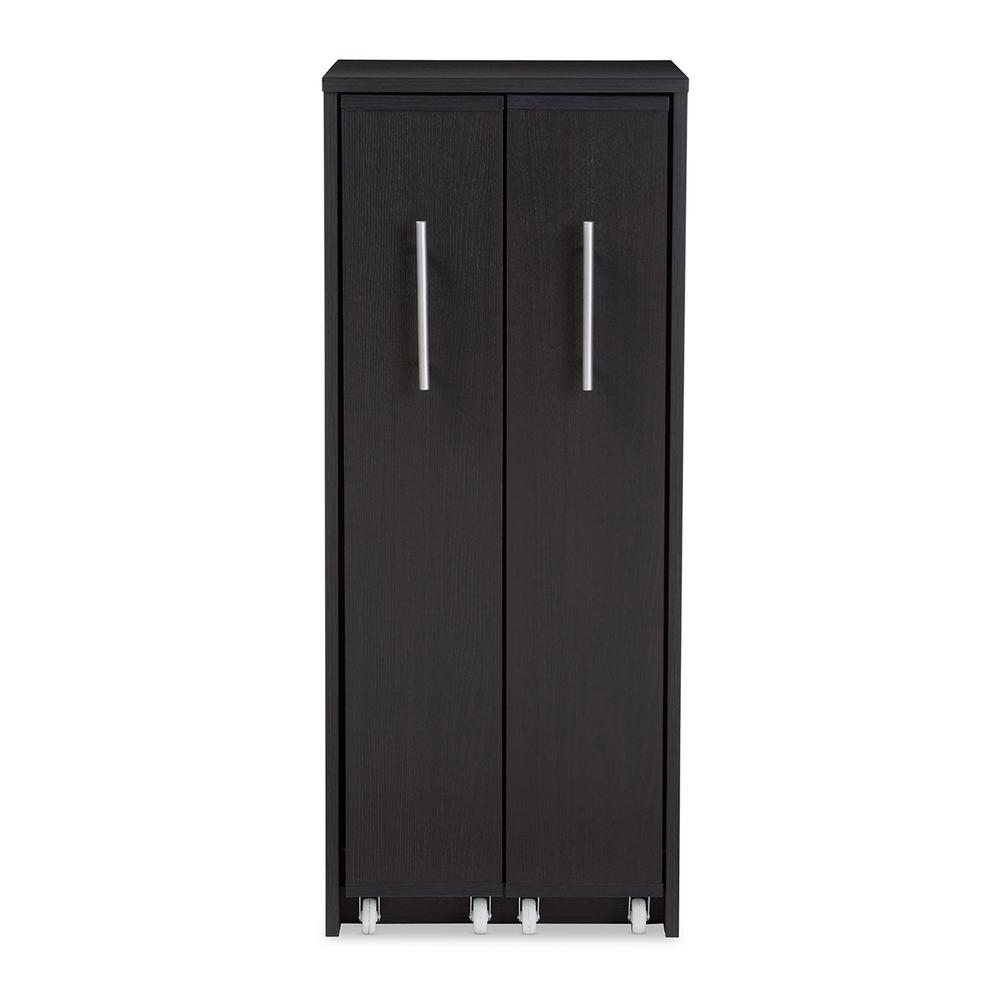 Baxton Studio Lindo Contemporary Dark Brown Storage Cabinet 28862 Baxton Studio Lindo Contemporary Dark Brown Storage Cabinet