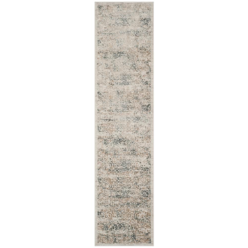 Safavieh Princeton Gray/Beige 2 ft. x 8 ft. Runner RugPRN715G28 The