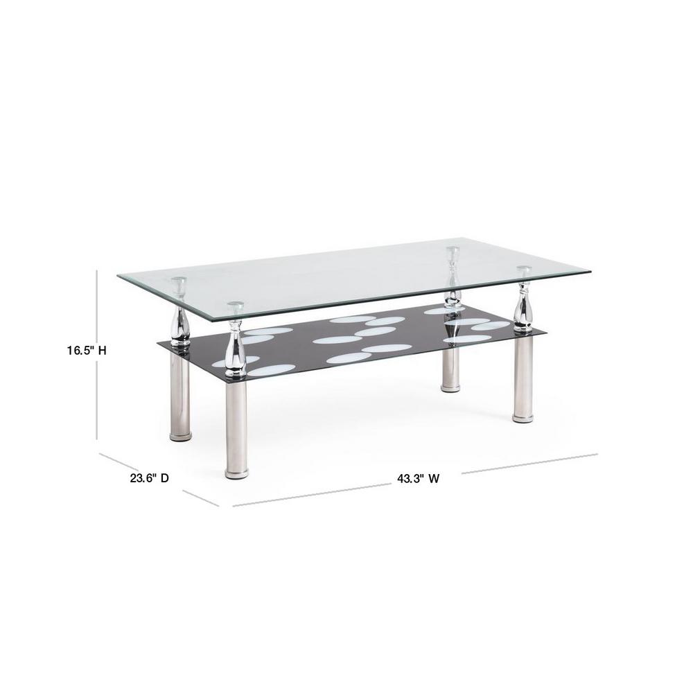 Featured image of post Black Glass And Chrome Coffee Table : Glass top coffee table wlth hardwood frame and chrome detailing.