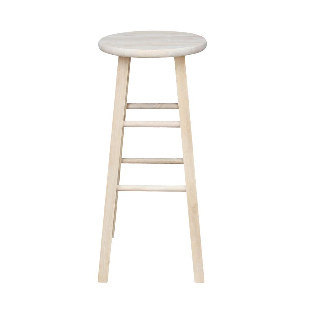 International Concepts 24 In Unfinished Wood Counter Stool 1s 524 Unfinished Wood Counter Stool