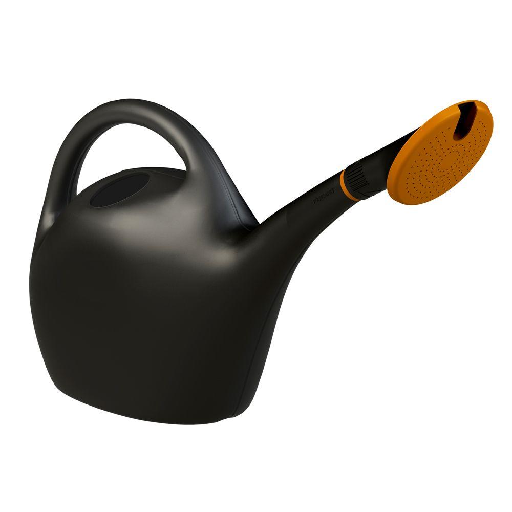 1 6 Gallon Black Watering Can Plastic Easy Pour 487160 4001 The 1 6 Gallon Black Watering Can Plastic Easy Pour