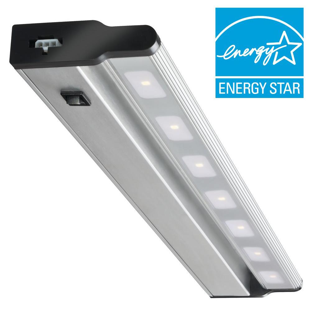 Lithonia Lighting 24 In Led Brushed Nickel Under Cabinet Light Ucld Led Brushed Nickel Under Cabinet Light Ucld 24 Bn M4 The Home Depot