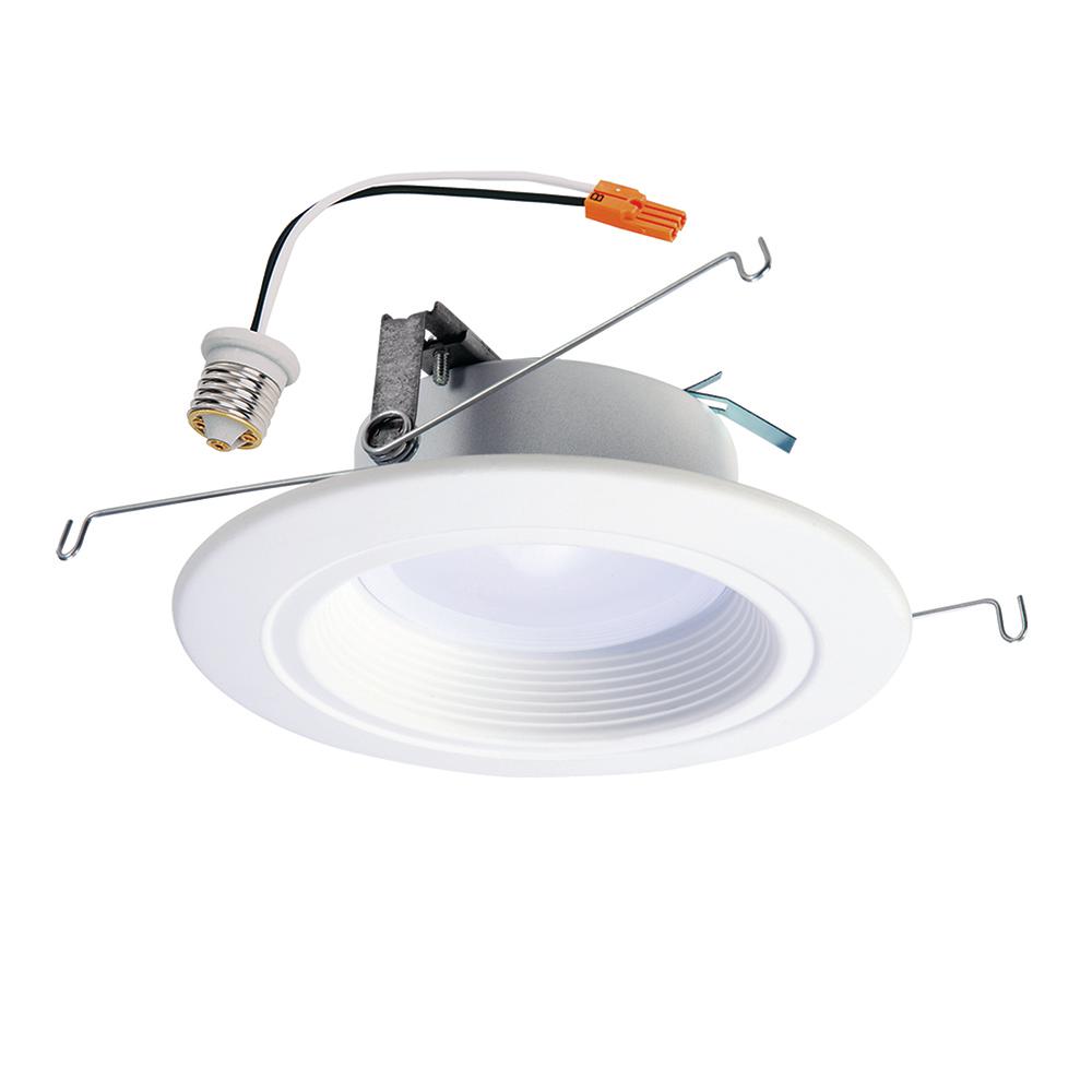 Halo Rl 5 In And 6 In White Wireless Smart Integrated Led Recessed Downlight Ceiling Fixture Selectable Color Temperature Rl560whzha69 The Home Depot