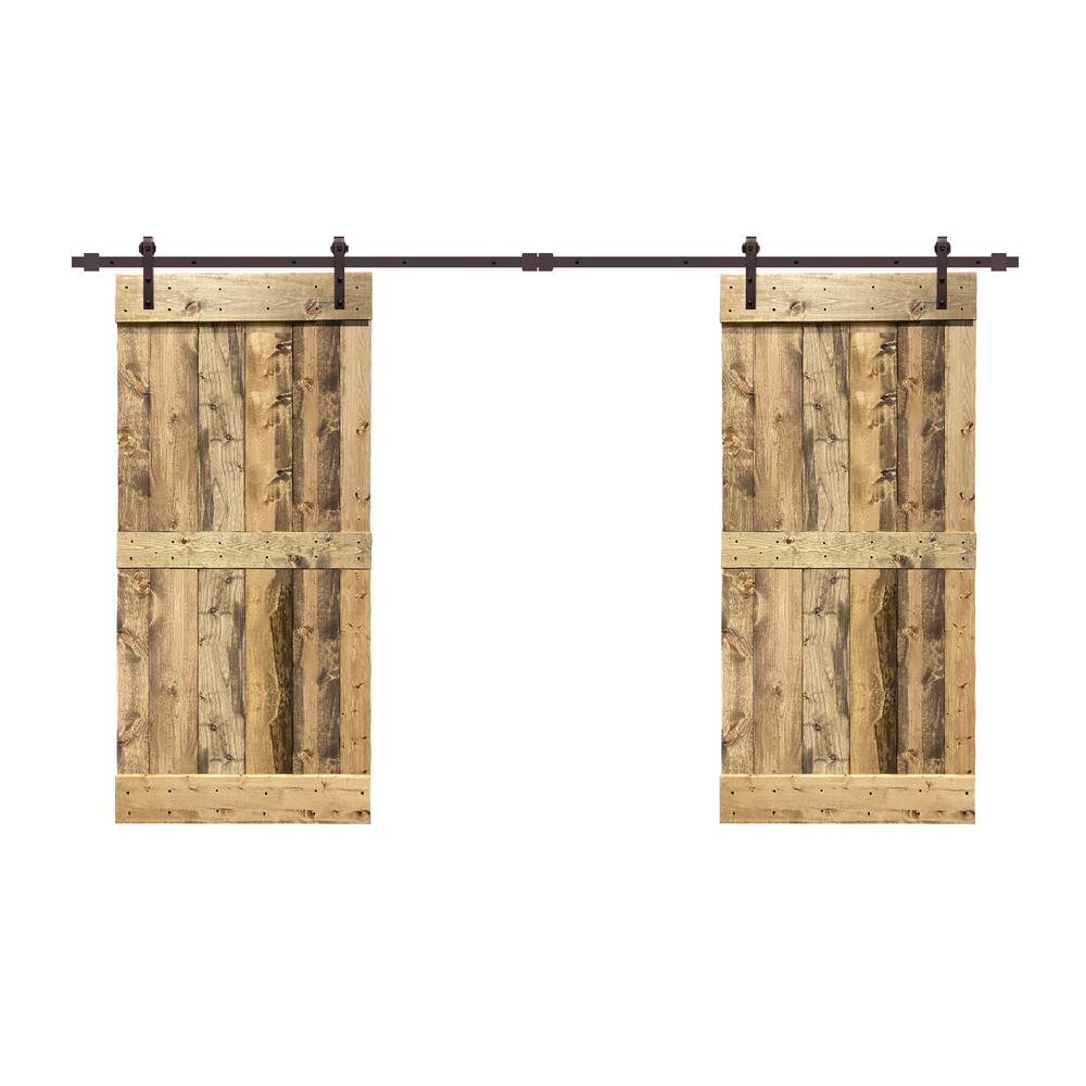 CALHOME 48 in. x 84 in. Mid-Bar Series Espresso Stained ...