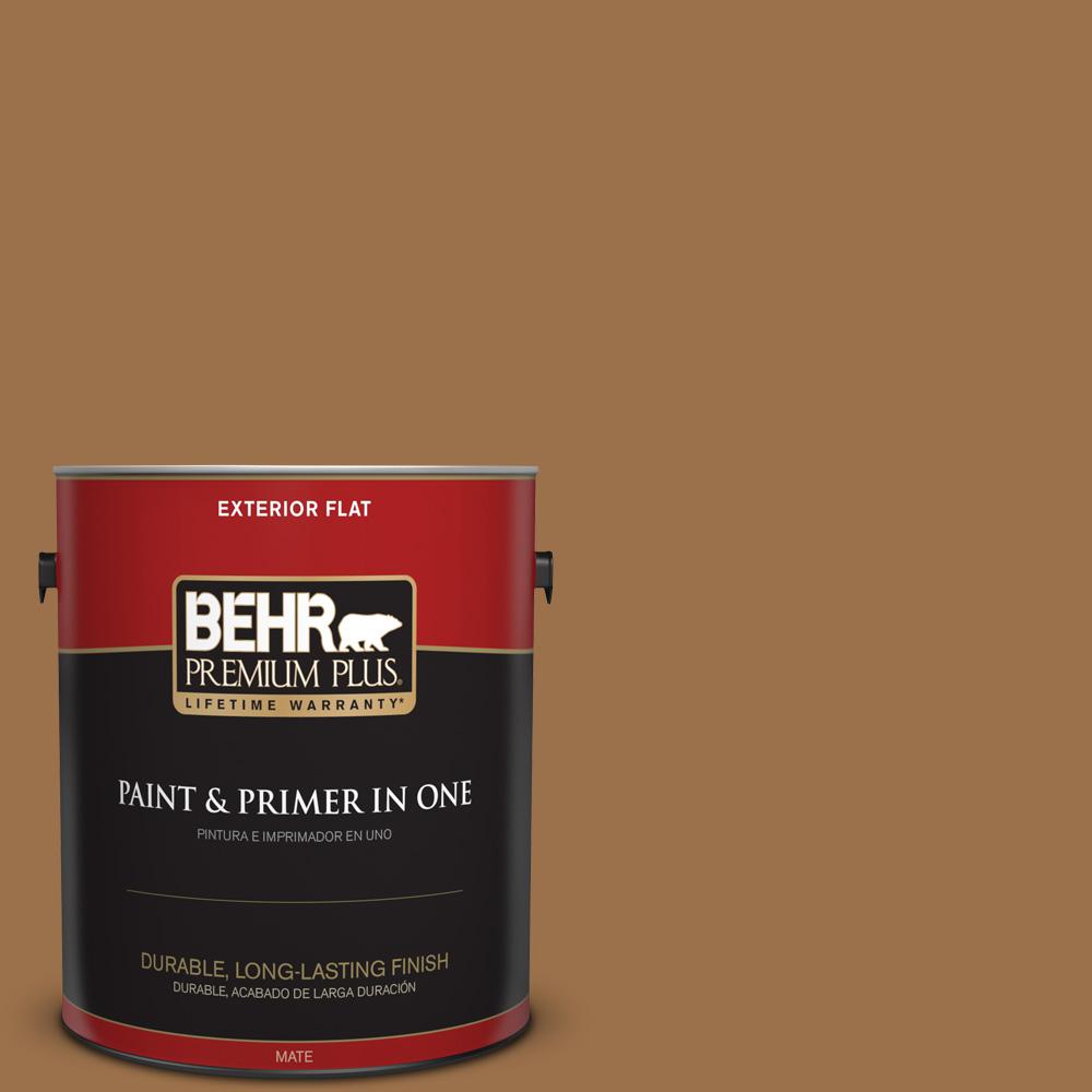 Behr Premium Plus 1 Gal Ppu4 17 Olympic Bronze Flat Exterior Paint Ppu4 17 Olympic Bronze Flat Exterior Paint And