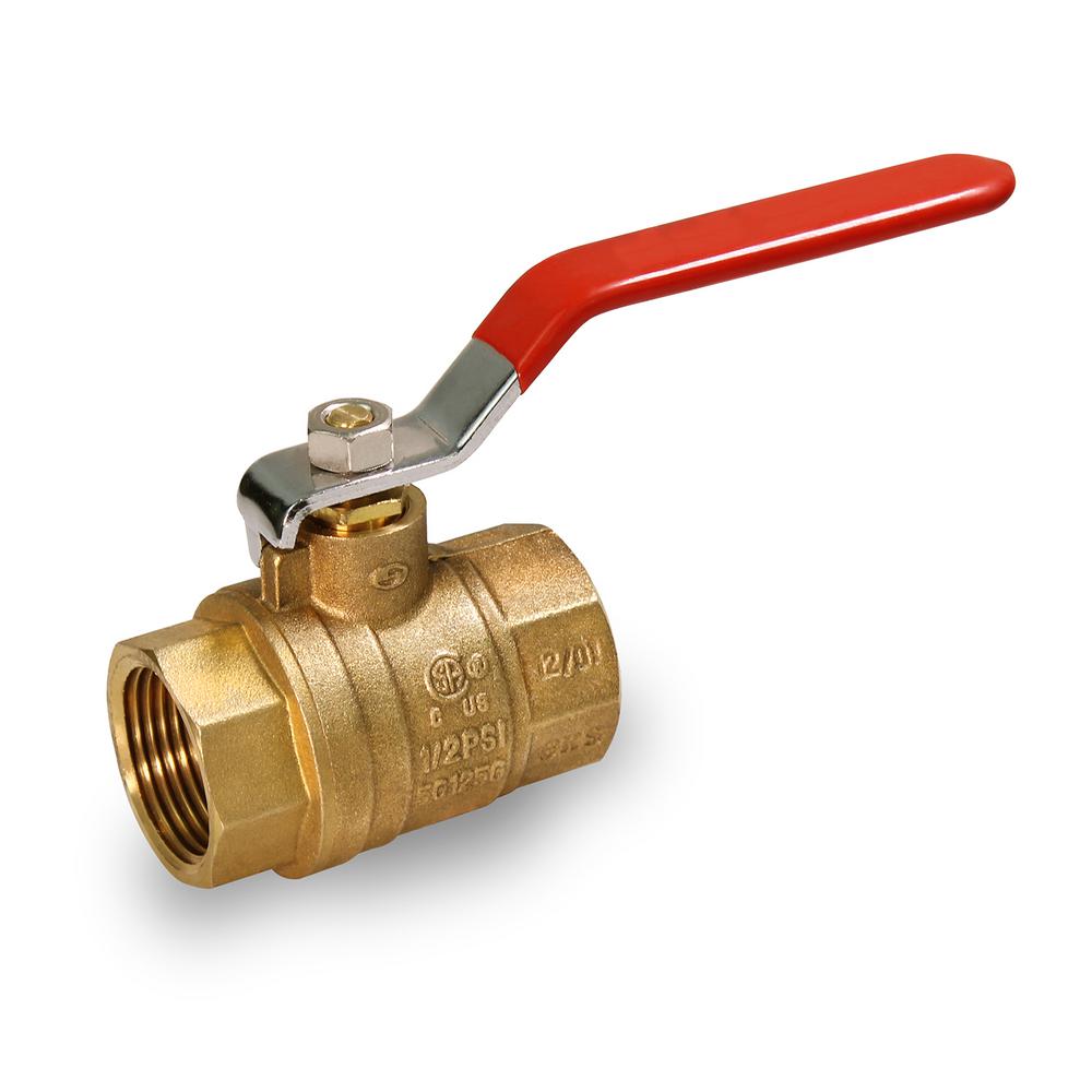 The Plumber's Choice Premium Brass Gas Ball Valve, with 11/4 in. FIP