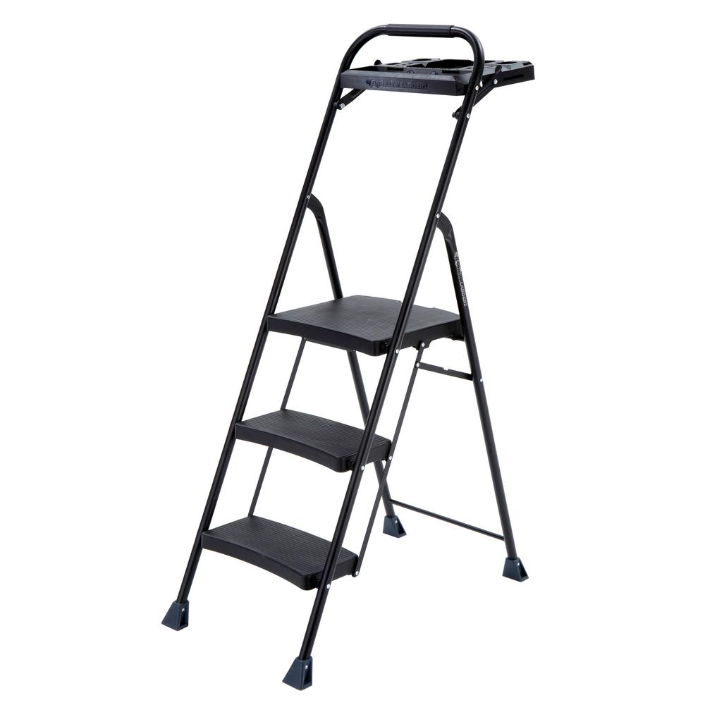 Gorilla Ladders 3-Step Steel Step Stool Pro-Grade Project Ladder with 250 lb.... by Gorilla Ladders
