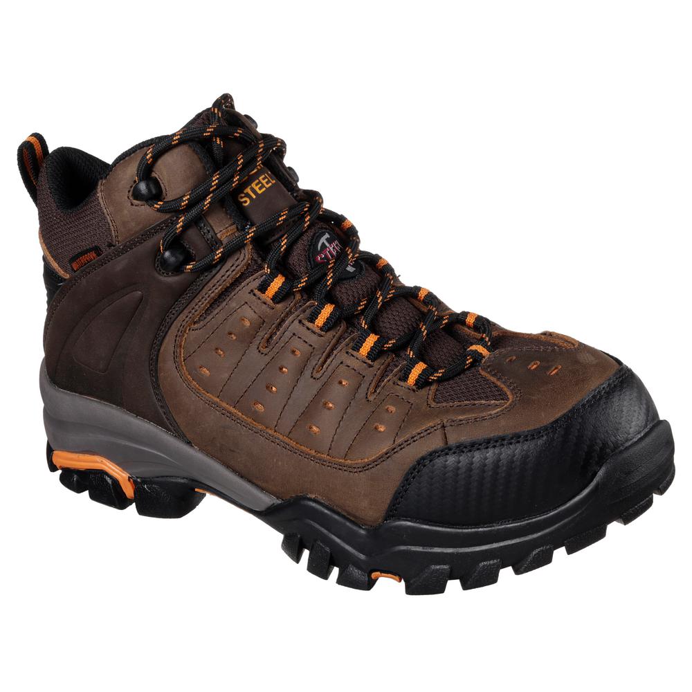 skechers steel toe boots with memory foam