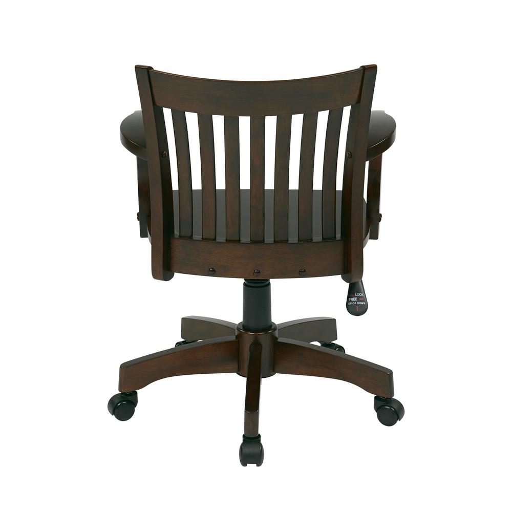 Osp Home Furnishings Deluxe Brown Wood Bankers Chair 105es The