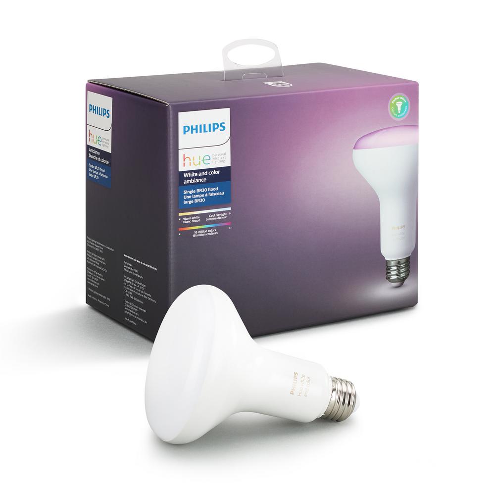 Philips Hue White And Color Ambiance Br30 Led 65w Equivalent Philips Hue White And Color Ambiance Br30 Led 65w Equivalent Dimmable Smart Wireless Flood Light