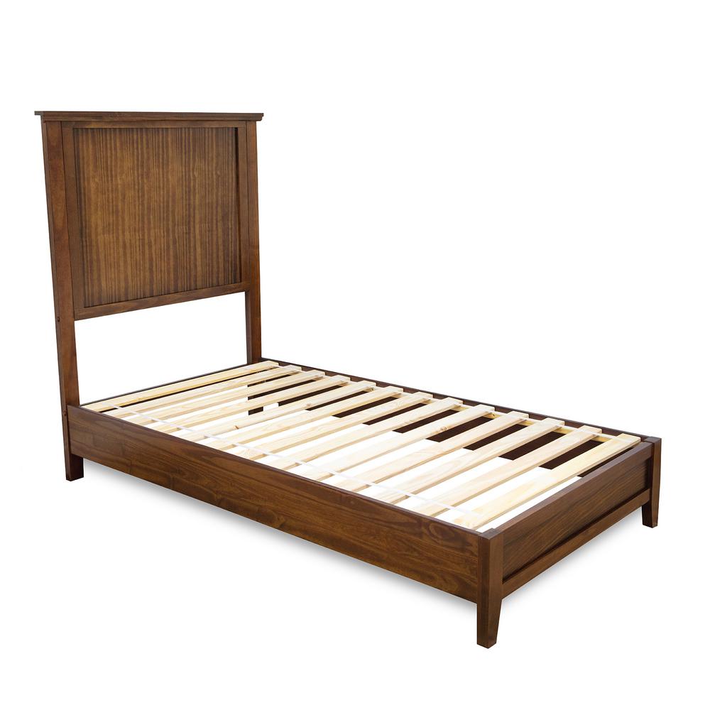 Dreamsmart Autumn Oak Twin Platform Bed 49501 The Home Depot