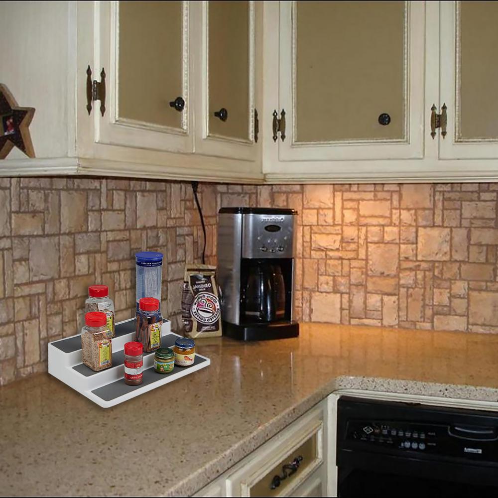 Kitchen Details Geode 3 Tier Spice Rack In Copper 23381 Copper