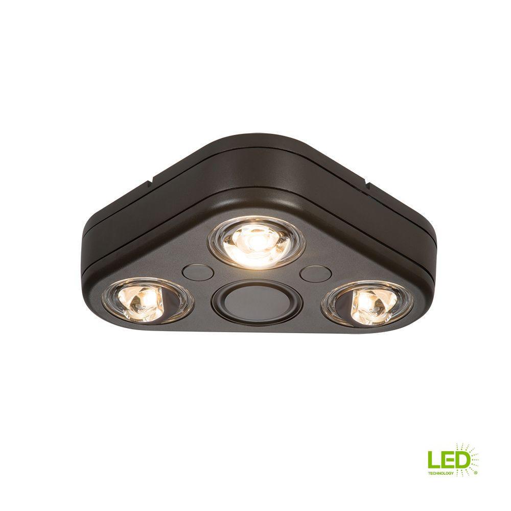 Defiant 180 White Led Wi Fi Motion Security Light Dfi 5892 Wh Revolve Bronze Triple Head Outdoor Integrated Led Security Flood Light At