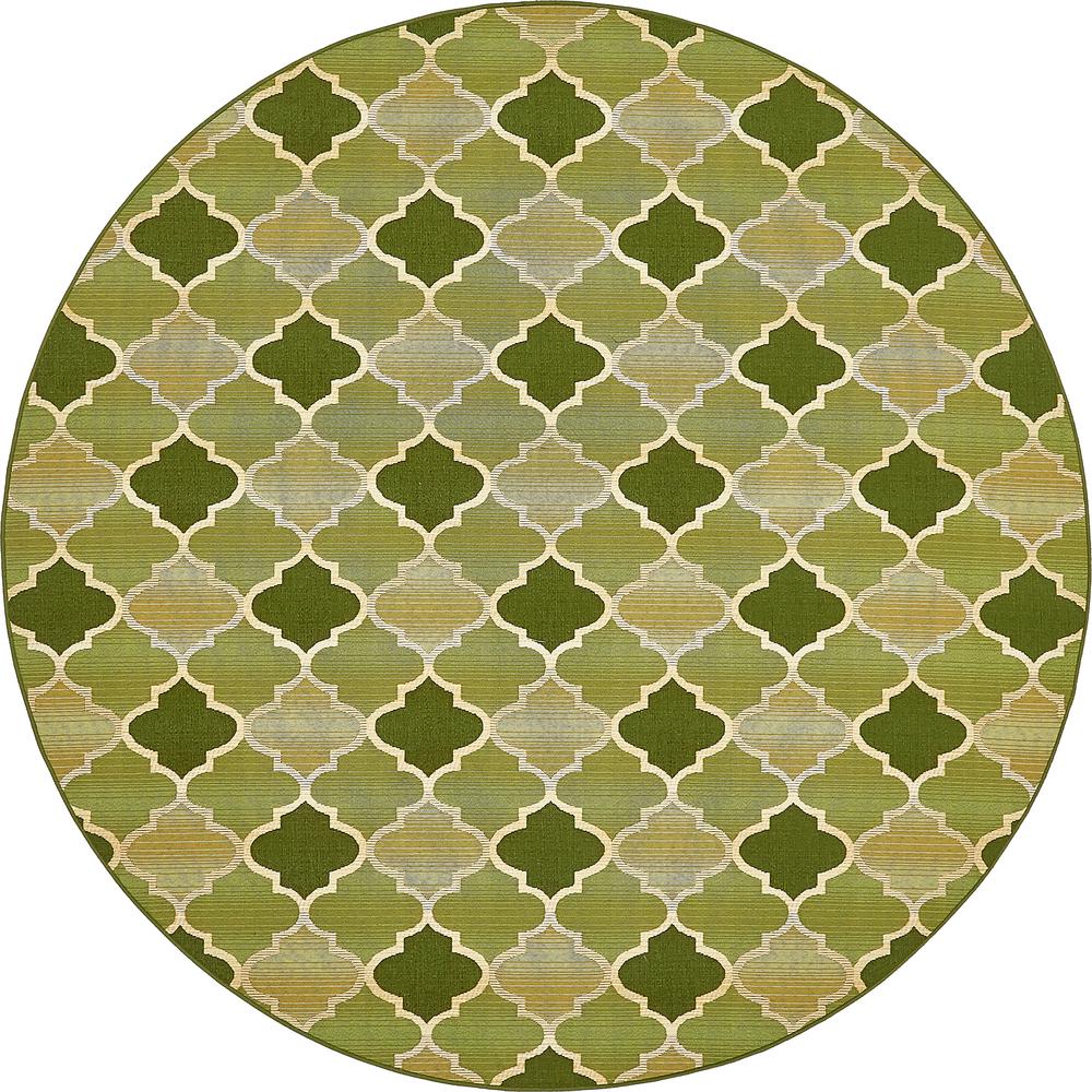Modern Green Abstract Outdoor Rugs The Home Depot Outdoor Green 8 X Round Indoor Rug