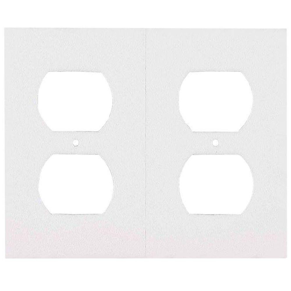 Leviton 2Gang Jumbo Duplex Outlet Wall Plate, WhiteR528811600W