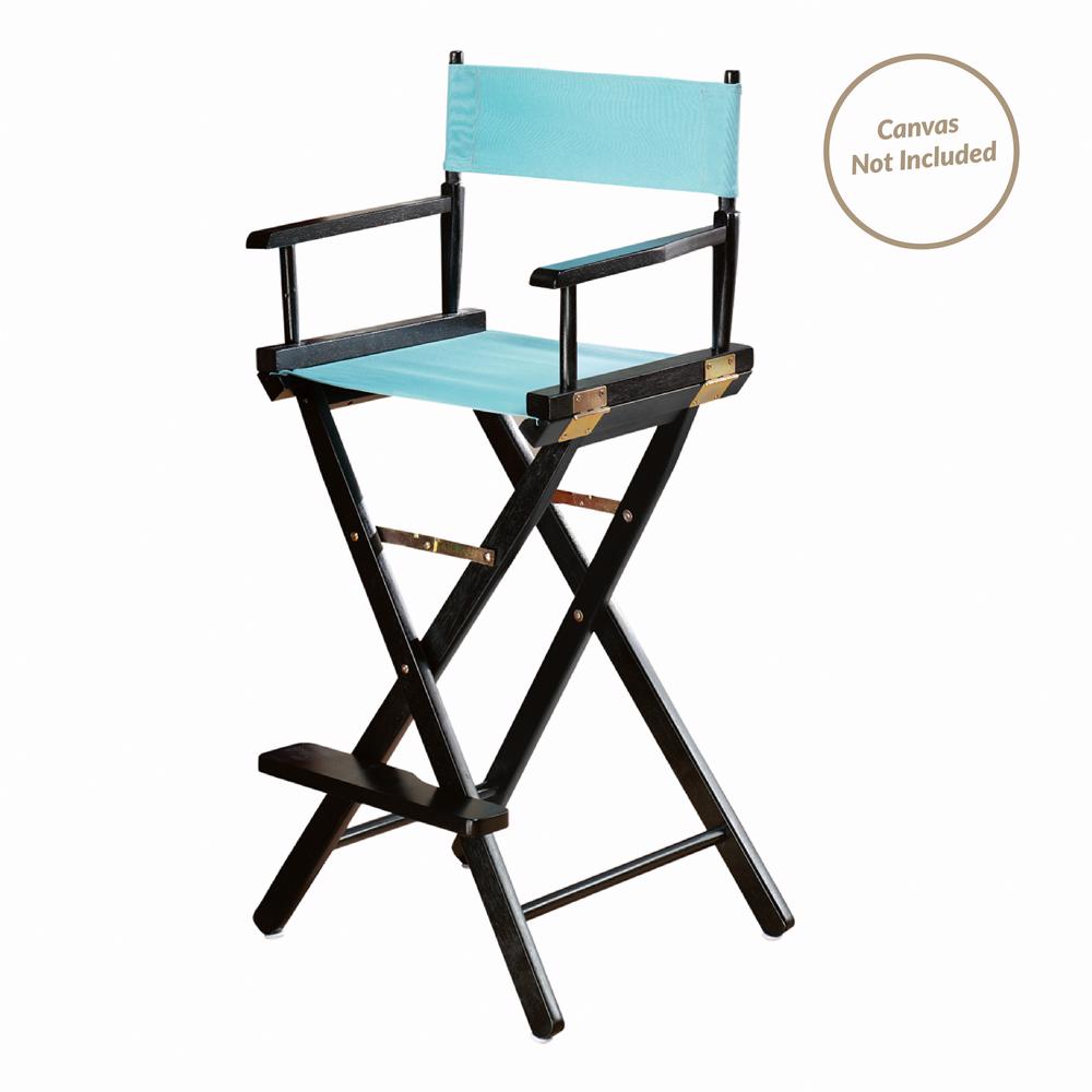 Casual Home 30 In Director S Chair Black Solid Wood Frame 230 02 Director S Chair Black Solid Wood Frame