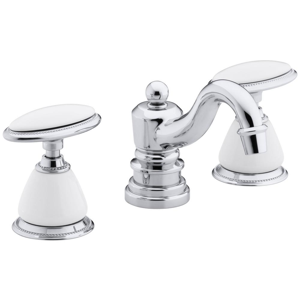 Kohler Antique 8 In Widespread 2 Handle Low Arc Bathroom Faucet