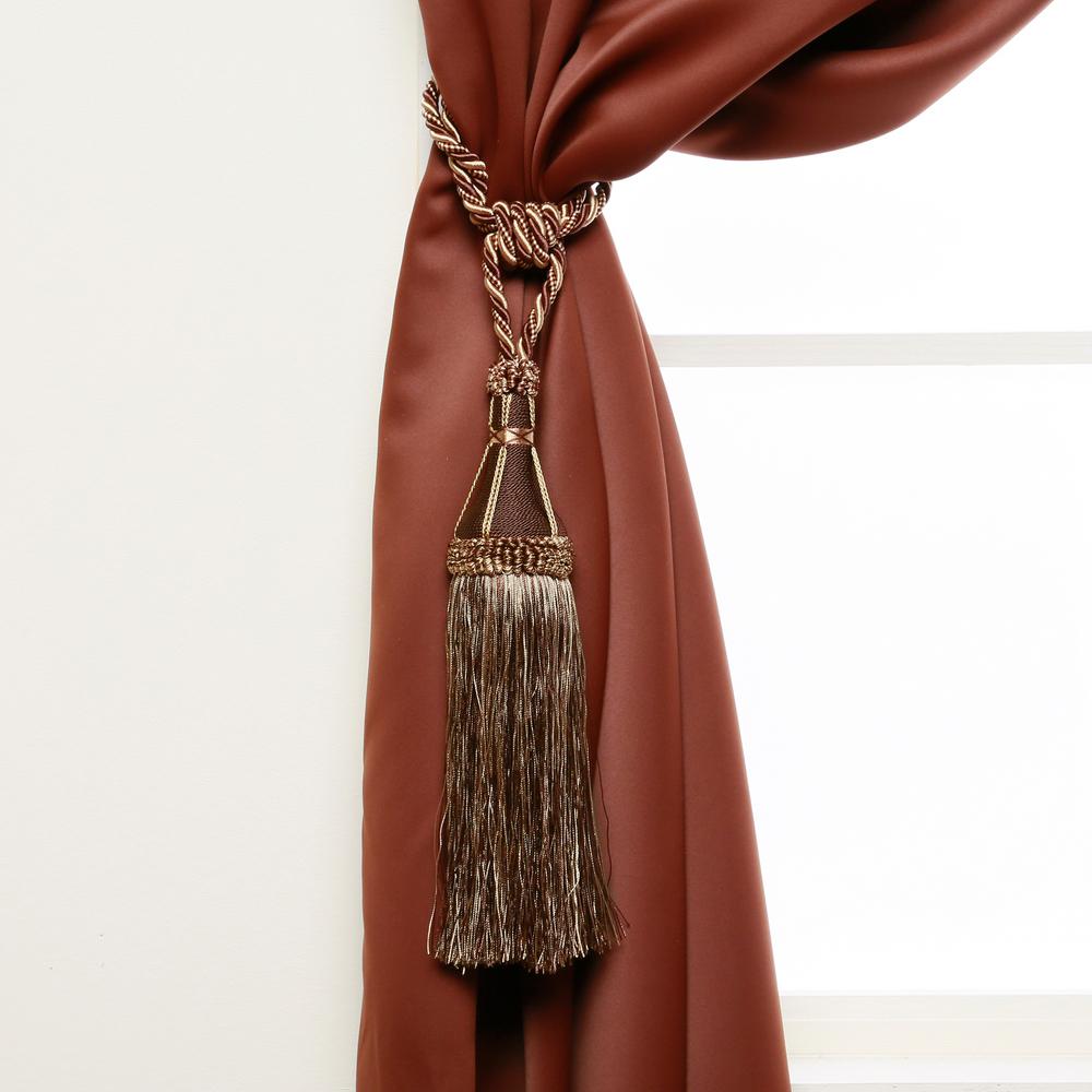 Best Home Fashion Handcrafted 32 In L Chocolate Modern Tassel