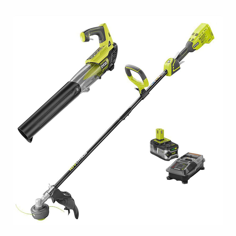RYOBI Reconditioned ONE+ 18-Volt Cordless Lithium-Ion Trimmer/Blower