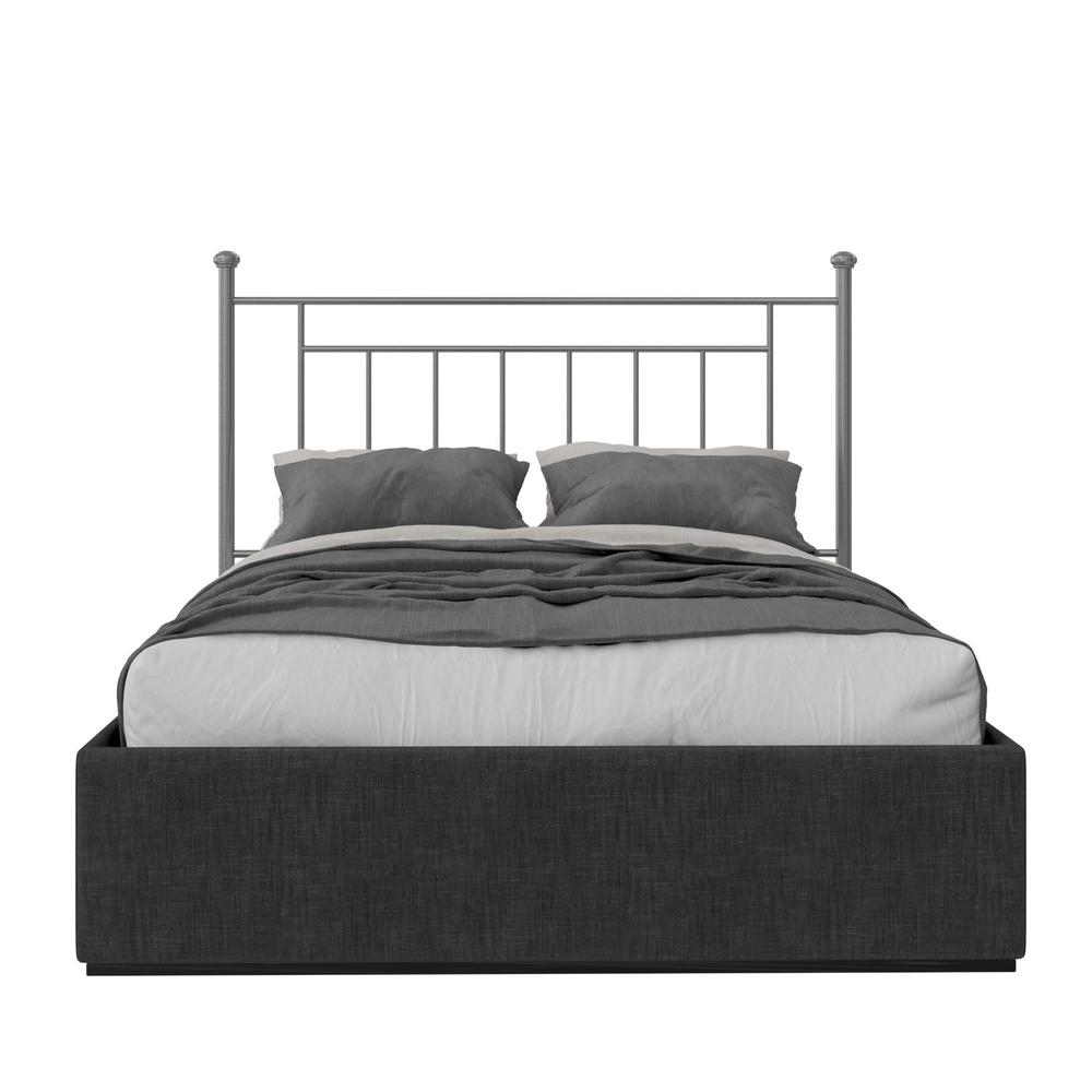 Dorel Living Harrold Pewter Gray Full/Queen Adjustable Metal Headboard