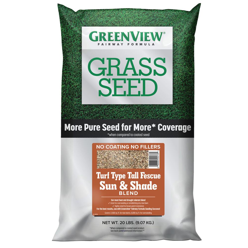 GreenView 20 lbs. Fairway Formula Grass Seed Turf Type Tall Fescue Sun and Shade Blend