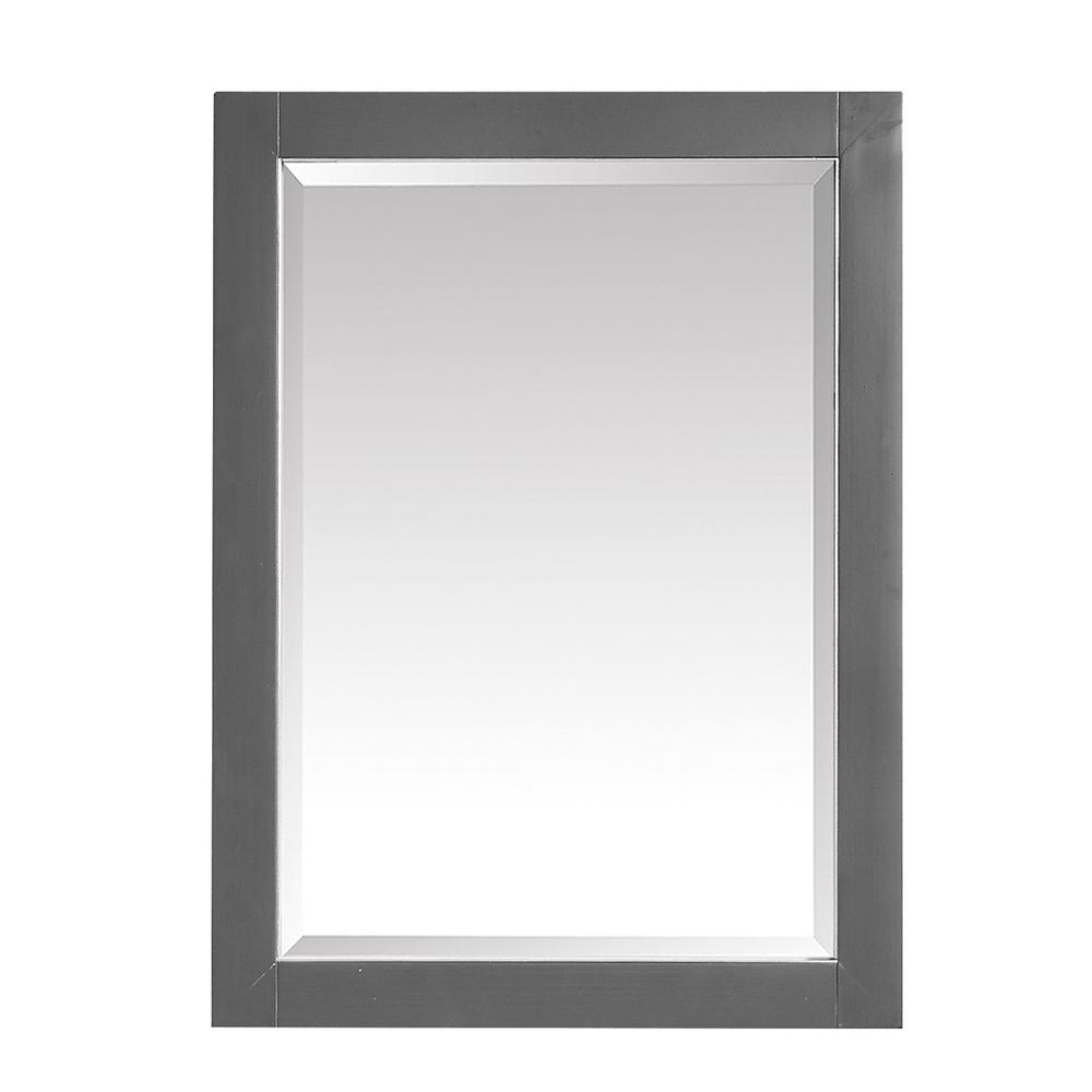 Home Decorators Collection 24 in. W x 35 in. L Framed Fog Free Wall Mirror in Silver81159 The