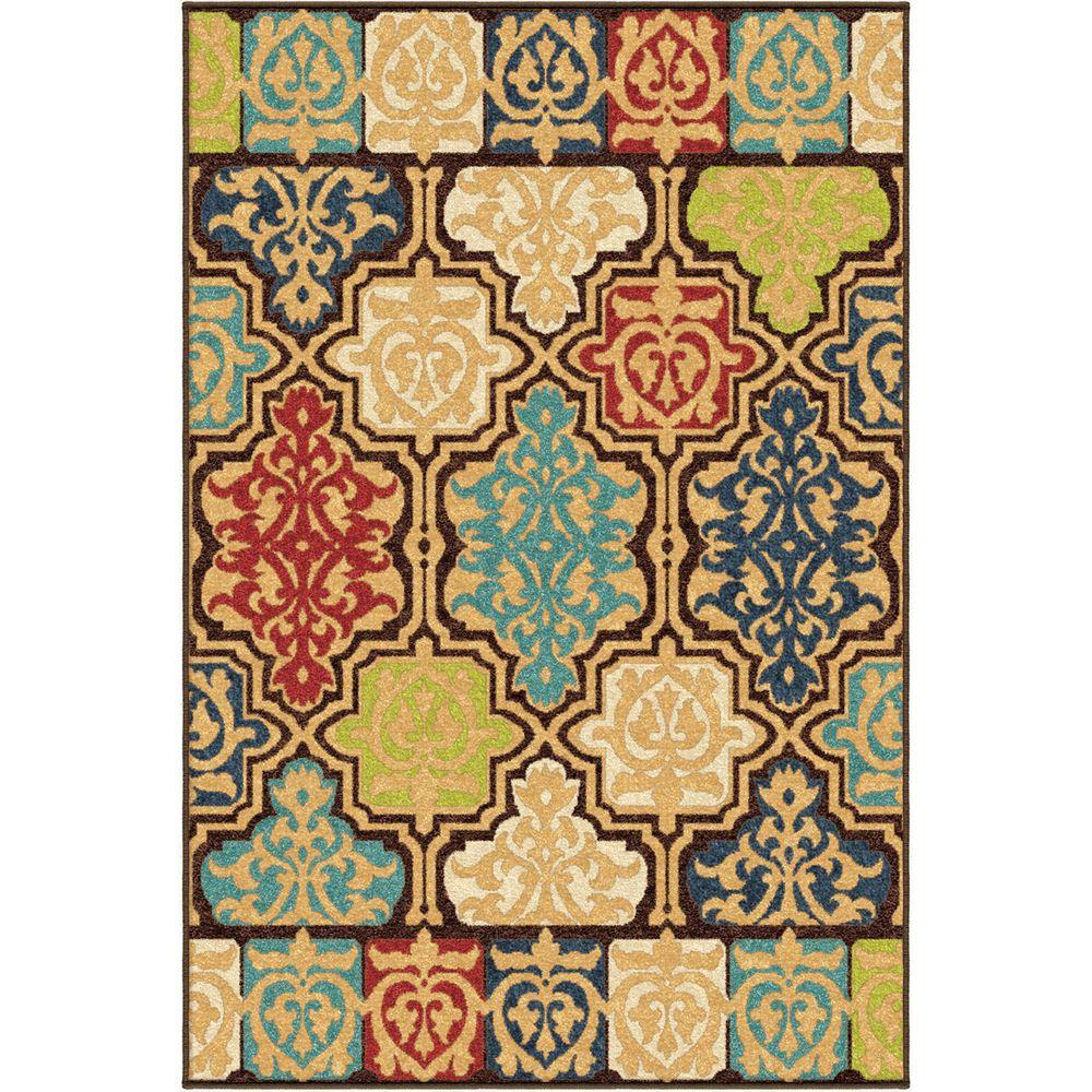 Orian Rugs Yonder Multi 5 ft. 2 in. x 7 ft. 6 in. Indoor/Outdoor Area