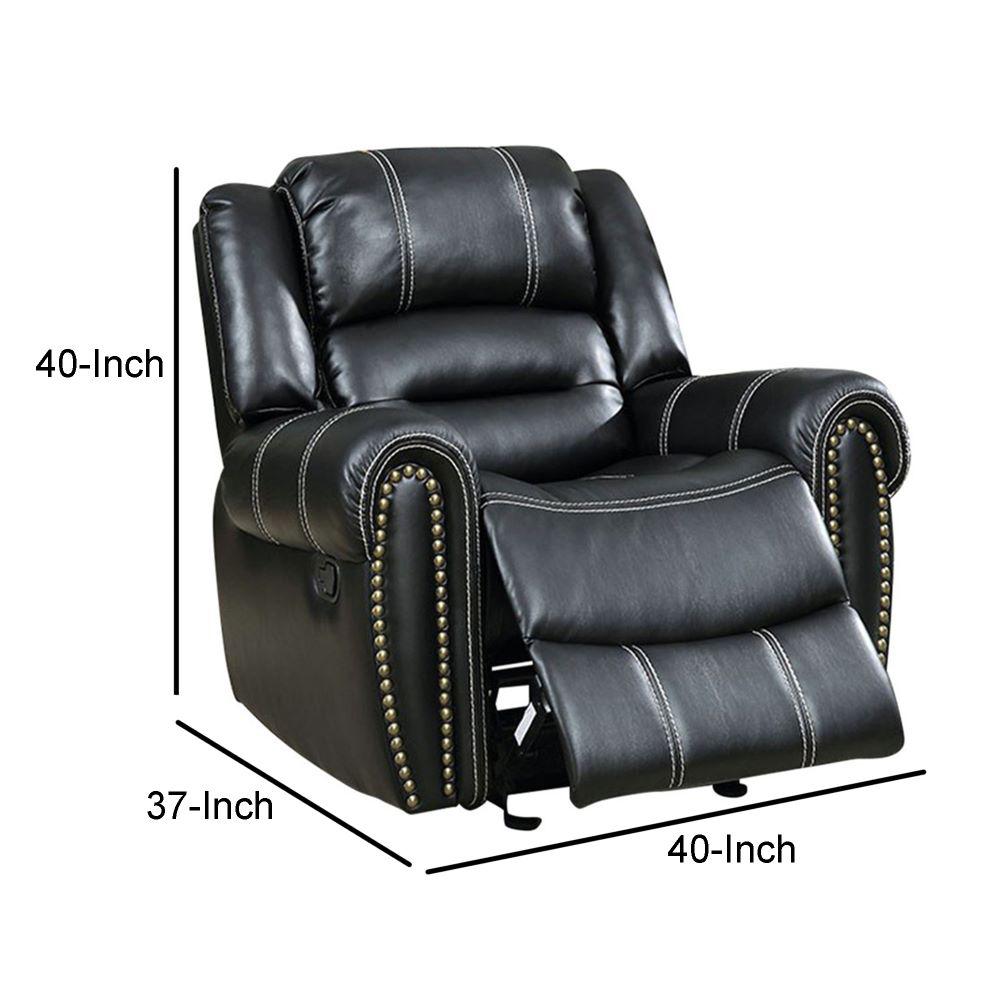 black glider chair