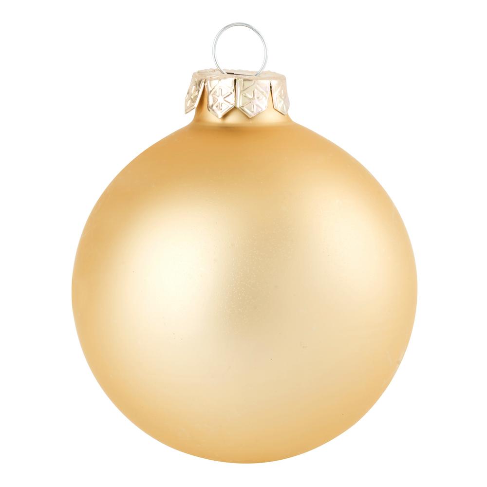 yellow glass christmas ball ornaments