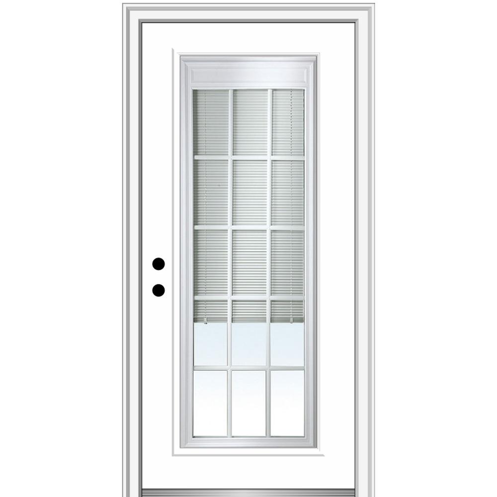 Mmi Door 36 In X 80 In Internal Blinds Grilles Right Hand