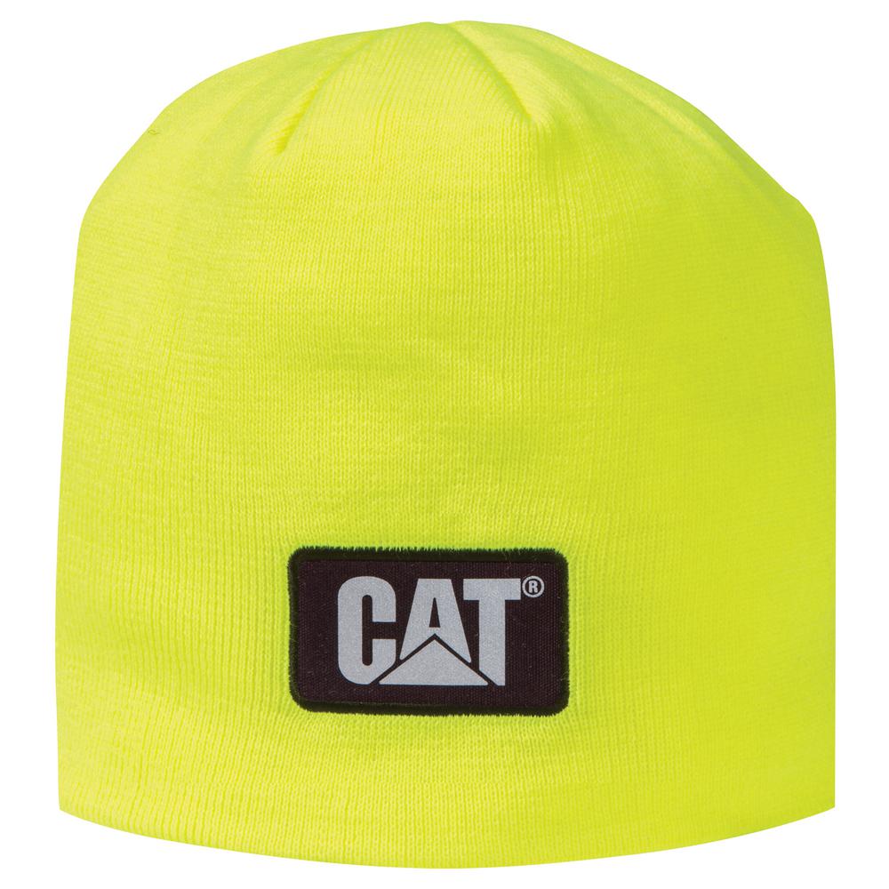 yellow beanie cap