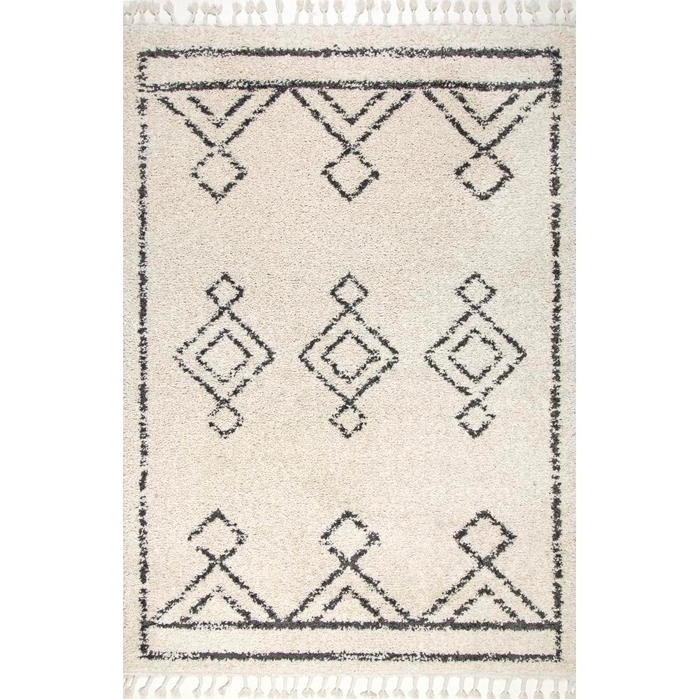Nuloom Mackie Moroccan Diamond Off White 8 Ft X 10 Area Nuloom Mackie Moroccan Diamond Off