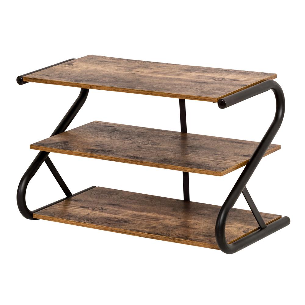 Rustic Closet Organizers Storage Organization The Home Depot Z Frame 9 Pair Rustic Finish Shoe Organizer