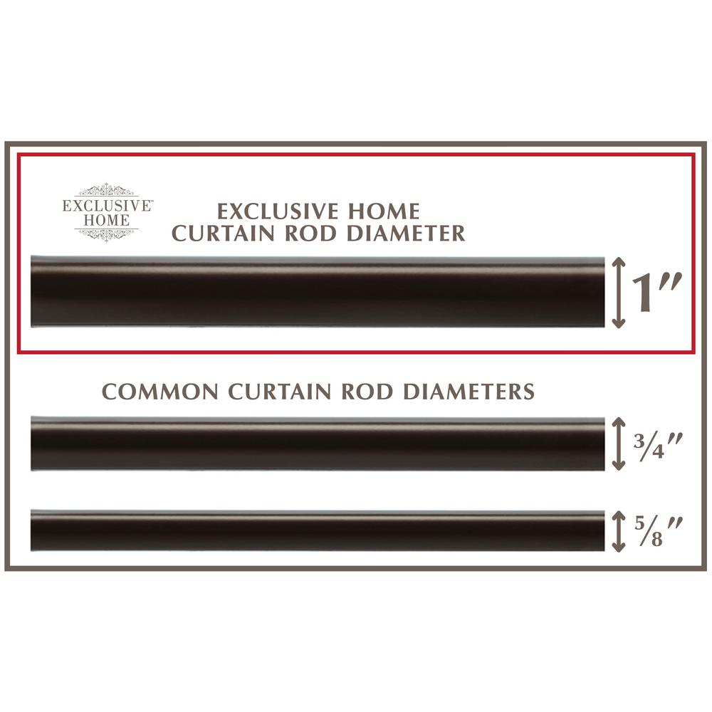66 In 120 In Adjustable Length 1 In Dia Single Curtain Rod Kit
